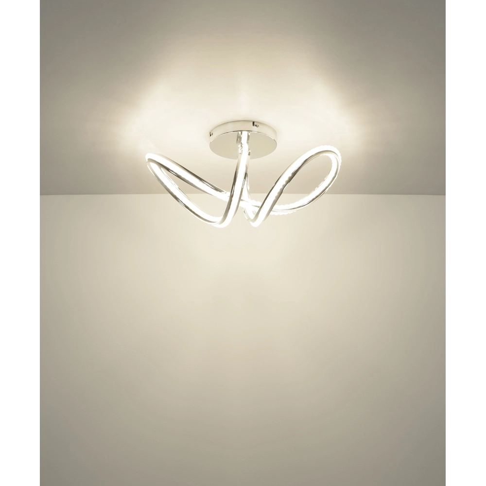 Moderne plafondlamp Evangeline chroom Globo 9007371586202