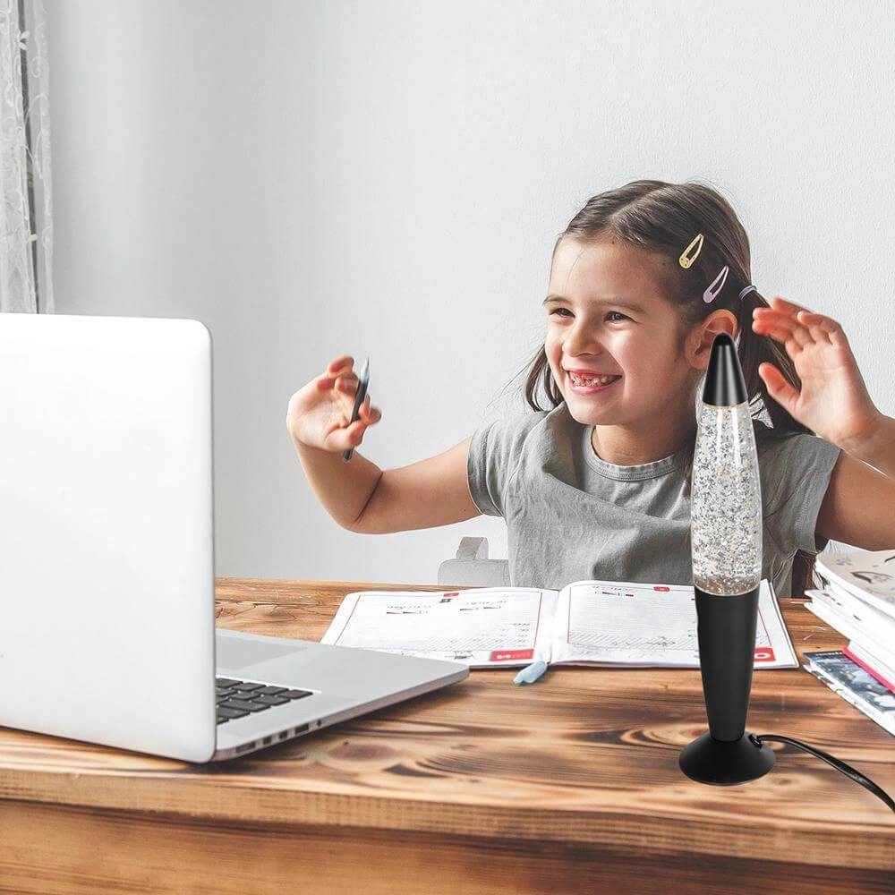 Lavalamp Volcan zwart Steinhauer 8712746177657