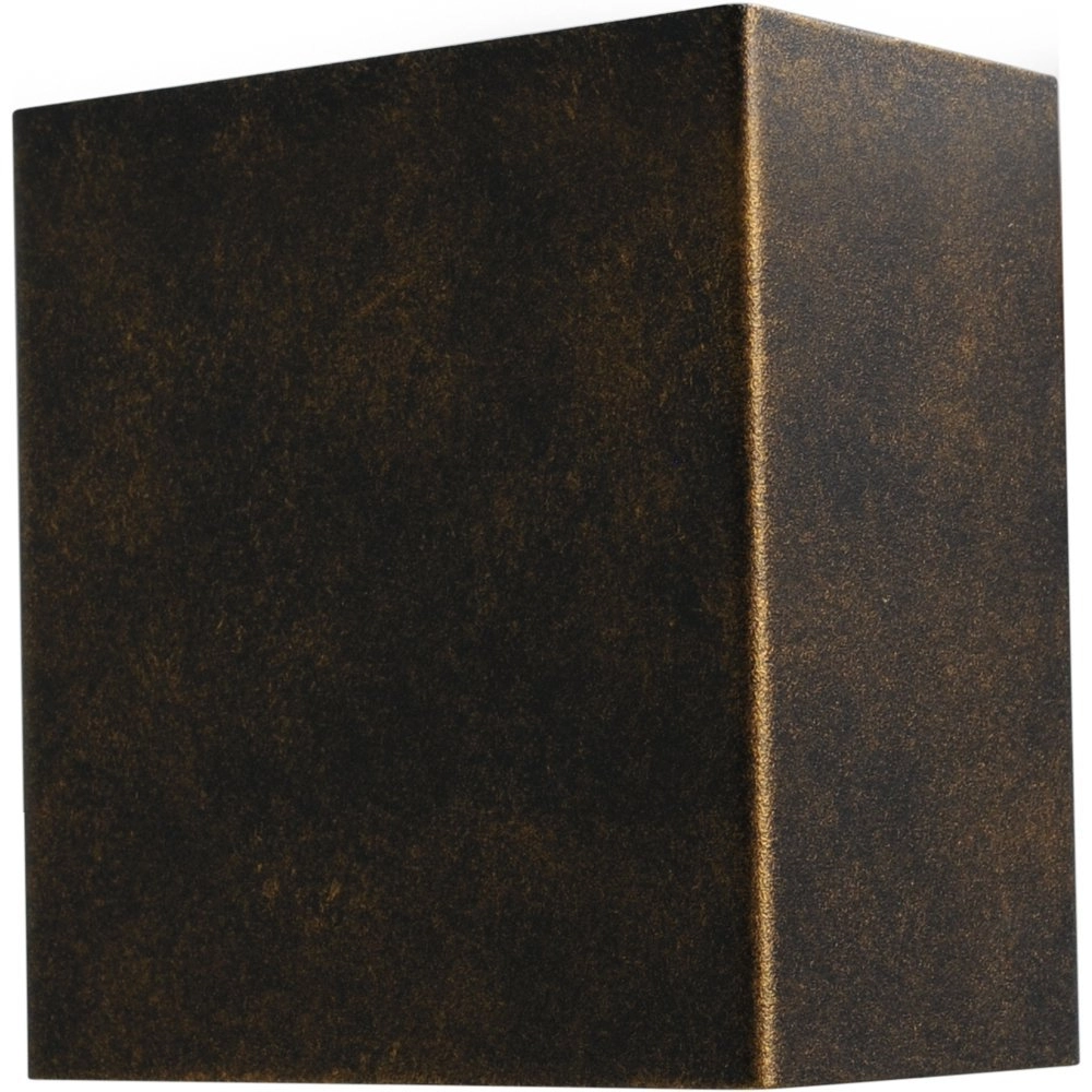 Wandlamp Up - Down Metallico zwart goud gevlamd