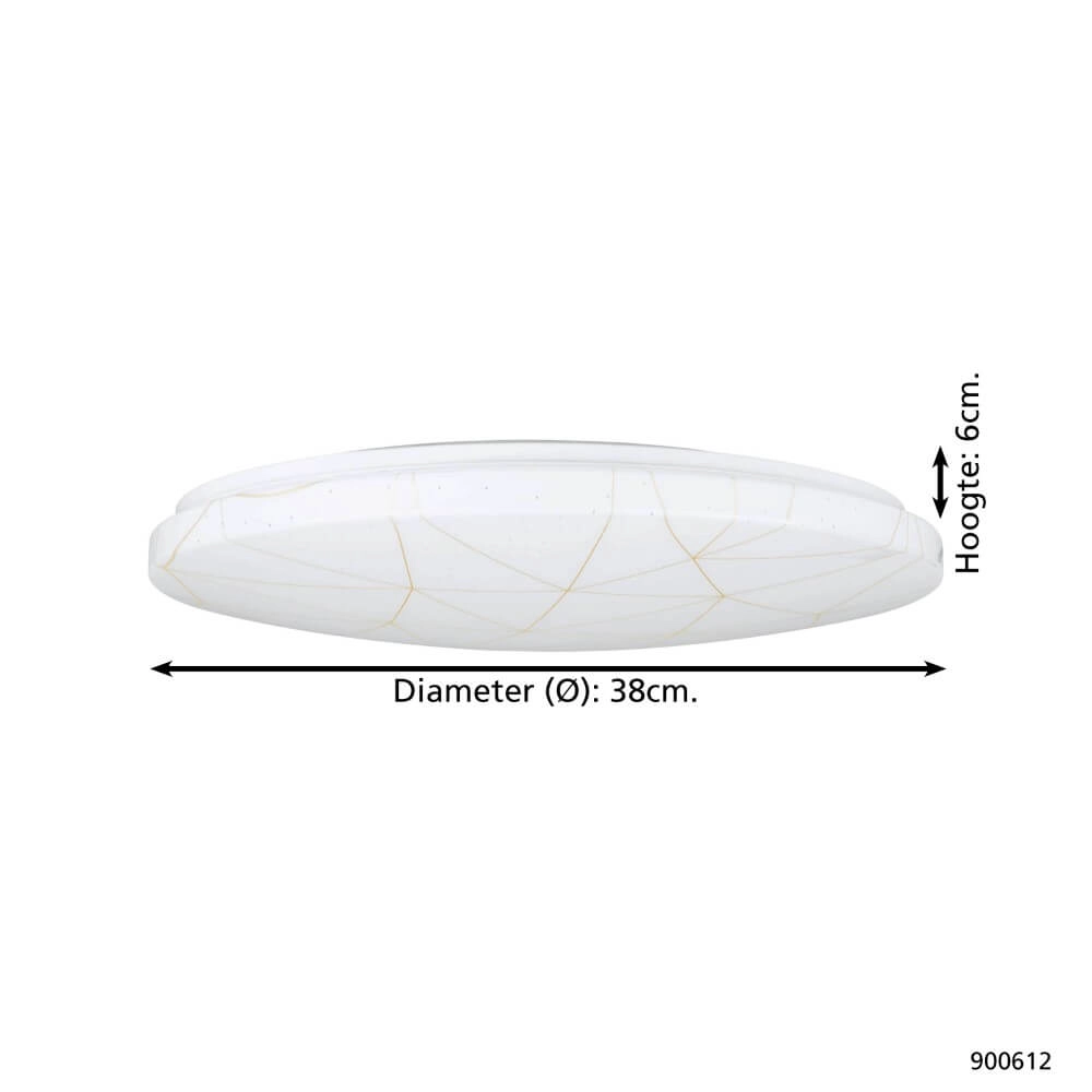 Moderne plafondlamp Rende rond Eglo 9008606245093