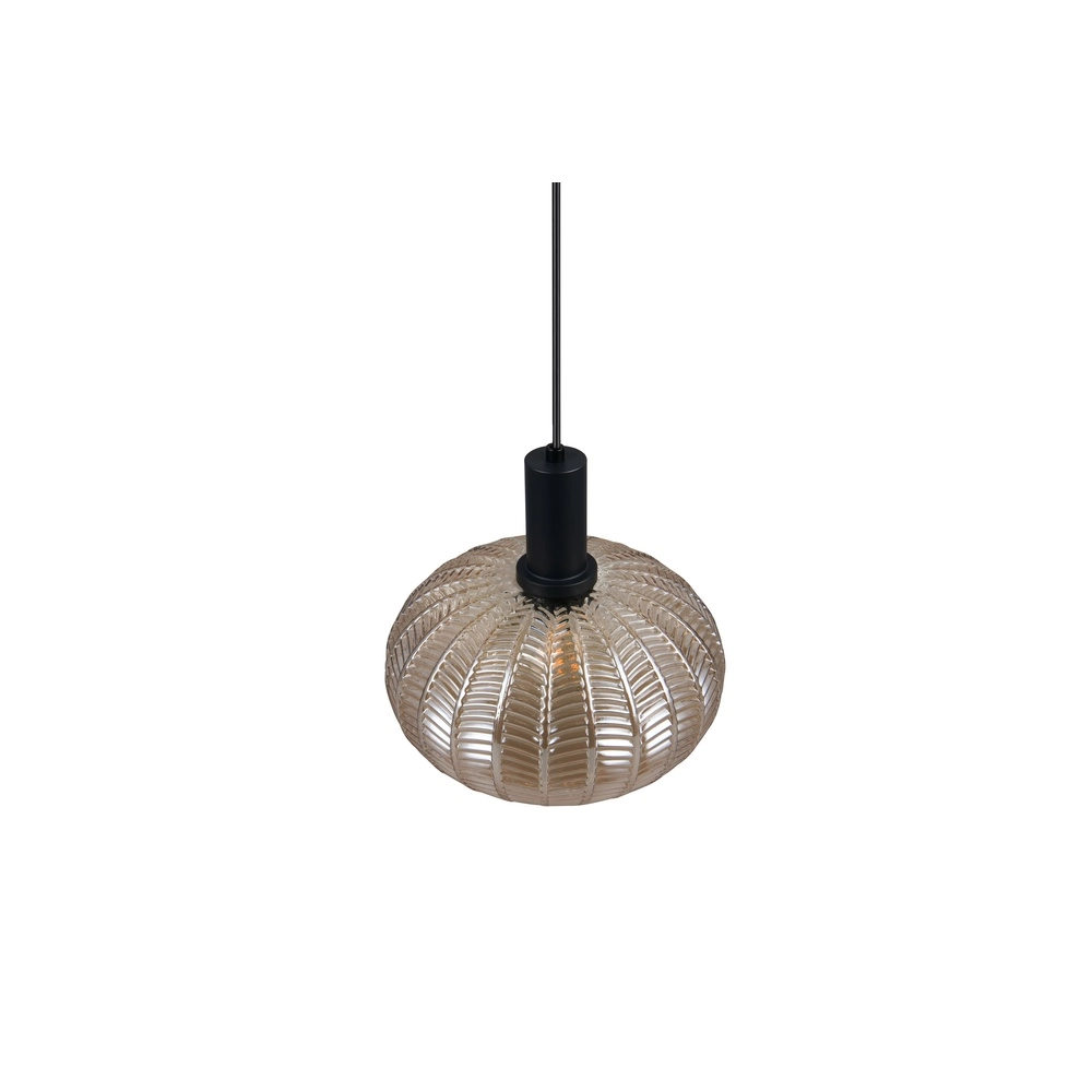Klassieke hanglamp Elvezia amber glas Trio 4017807677768