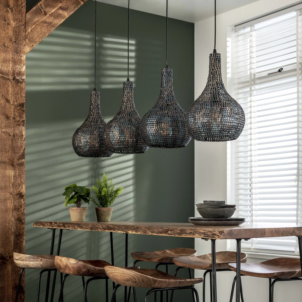 4L hanglamp Armor 4x Ø 25cm Lyora 8716803512900