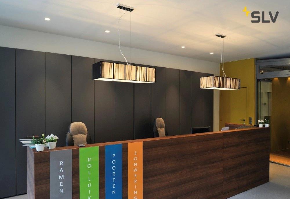 Hanglamp design Q-Line dimbaar 142cm zwart SLV 4024163196116