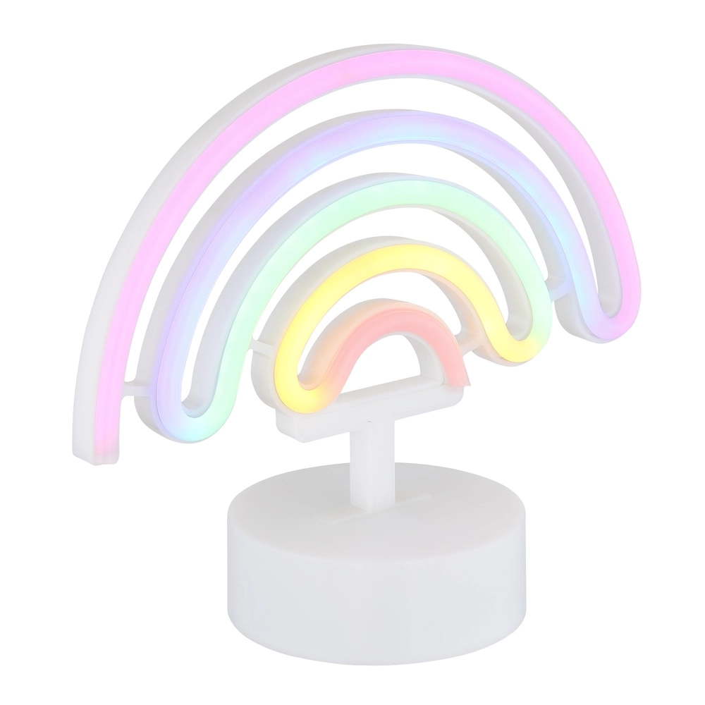 Tafellampje Pelangi neon regenboog