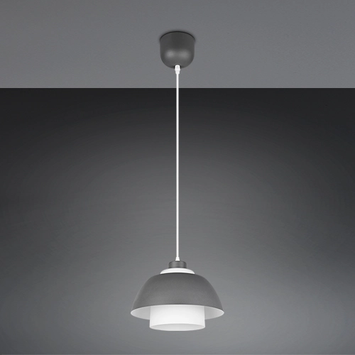 Design hanglamp Tilos antraciet Ø 30cm Trio 4017807682434