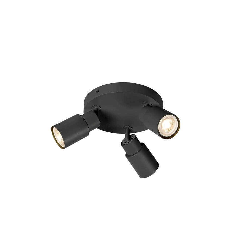 Ronde spot Puri 2.0 Tube zwart 3-lichts Ronde spot Puri 2.0 Tube zwart 3-lichts