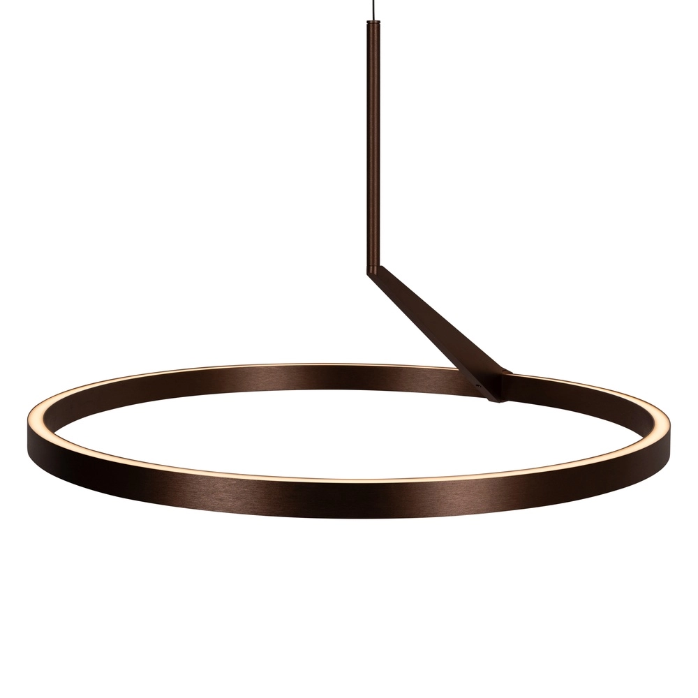 Strakke led hanglamp Applause roodkoper - Ø 60cm Premium by Lucide 5411212221834