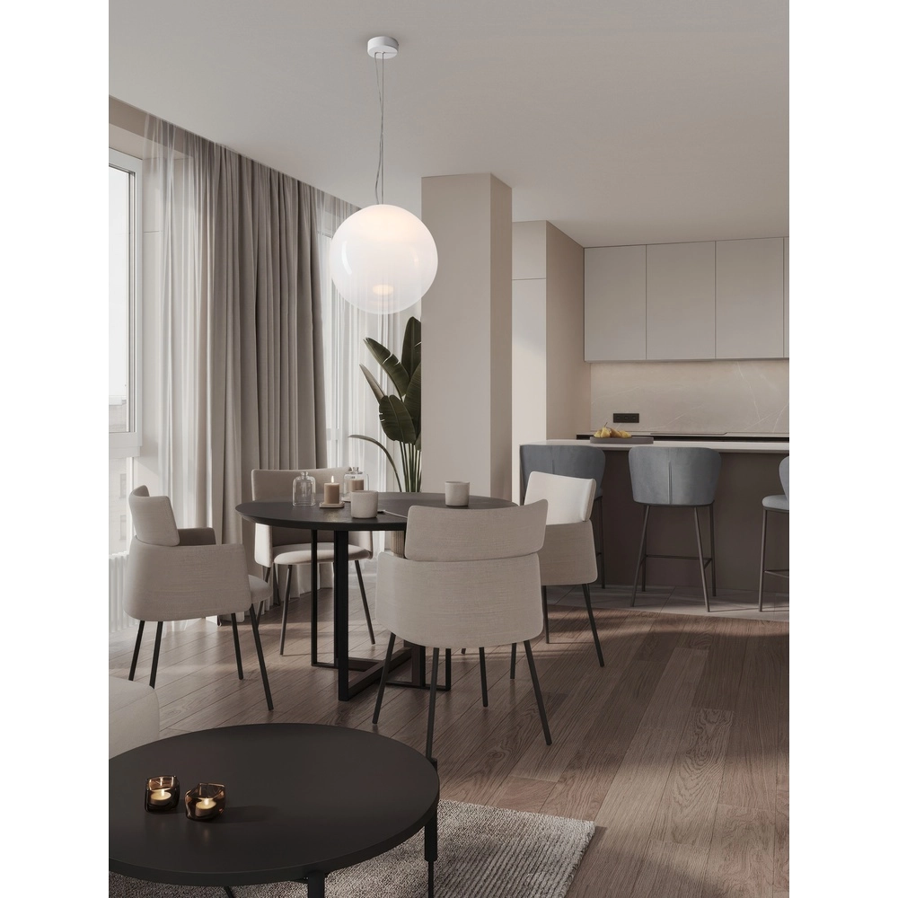 Witte hanglamp Bolita bol Ø 40cm Lyora 5212017484383