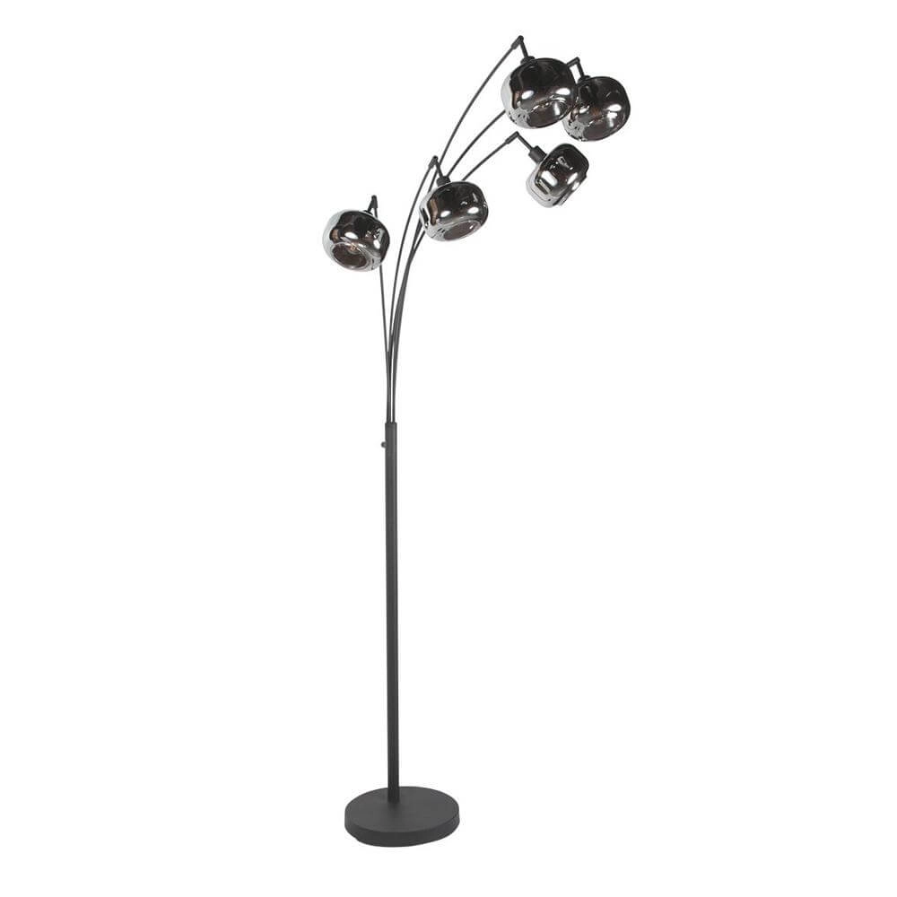 Zwarte vloerlamp Tenebris 5-lichts Steinhauer 8712746178166