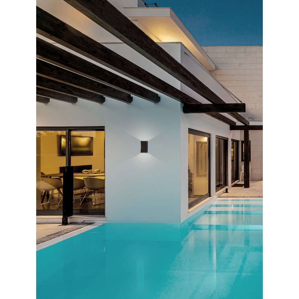 Wandspot Boxy up en down antraciet Lyora 5212017477095