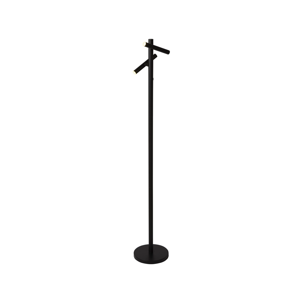 Vloerlamp Rechargeable zwart 2-lichts Vloerlamp Rechargeable zwart 2-lichts