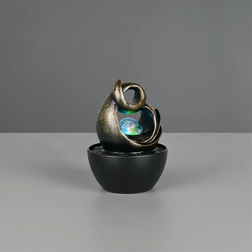 Tafellamp Luma bruin Trio 4017807691375