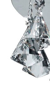 Plafond kroonluchter Hanna 35cm chroom met kristal Searchlight 5013874388988