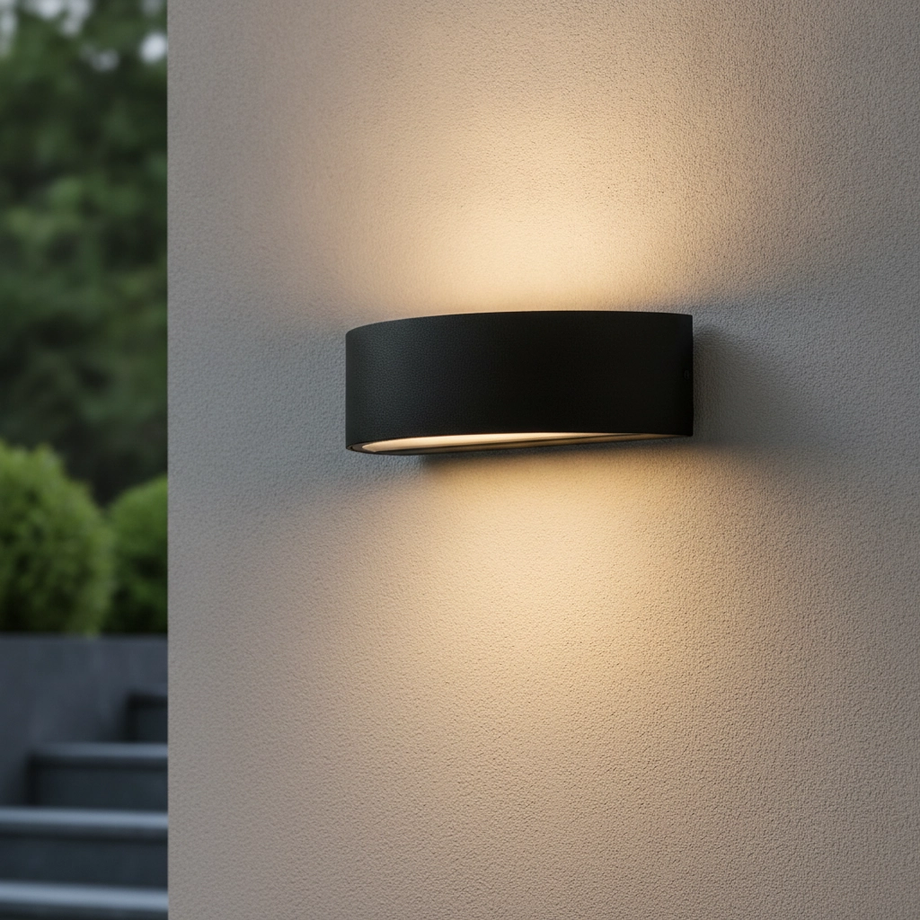 Ronde wandlamp Nectar antraciet