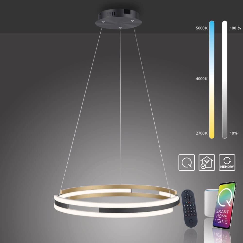 Design hanglamp Q-Beluga 60cm Paul Neuhaus 4012248374641