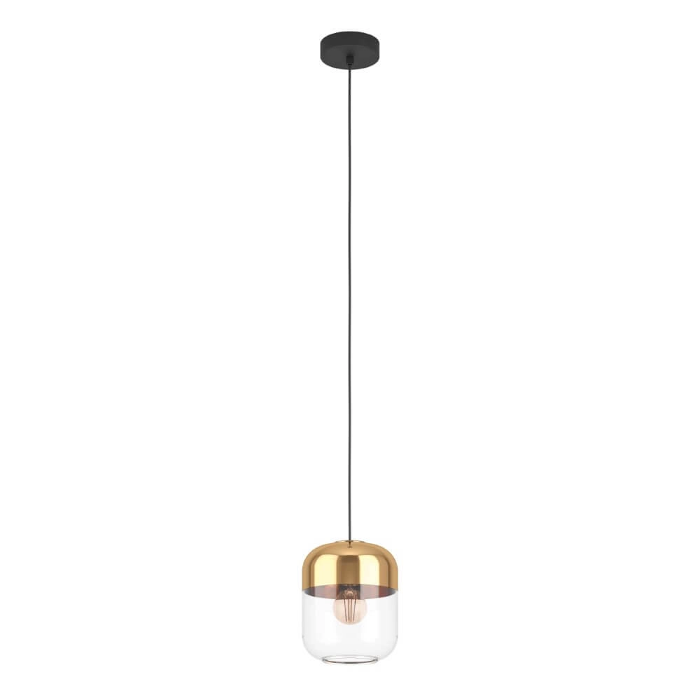 Gouden hanglamp Maryvilla met glazen kap Eglo 9008606244553