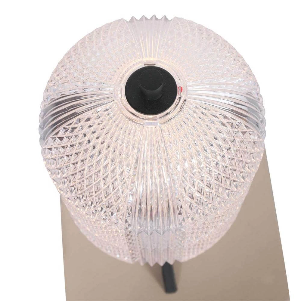 Tafellamp Geripu zwart met helder glas Steinhauer 8712746173789