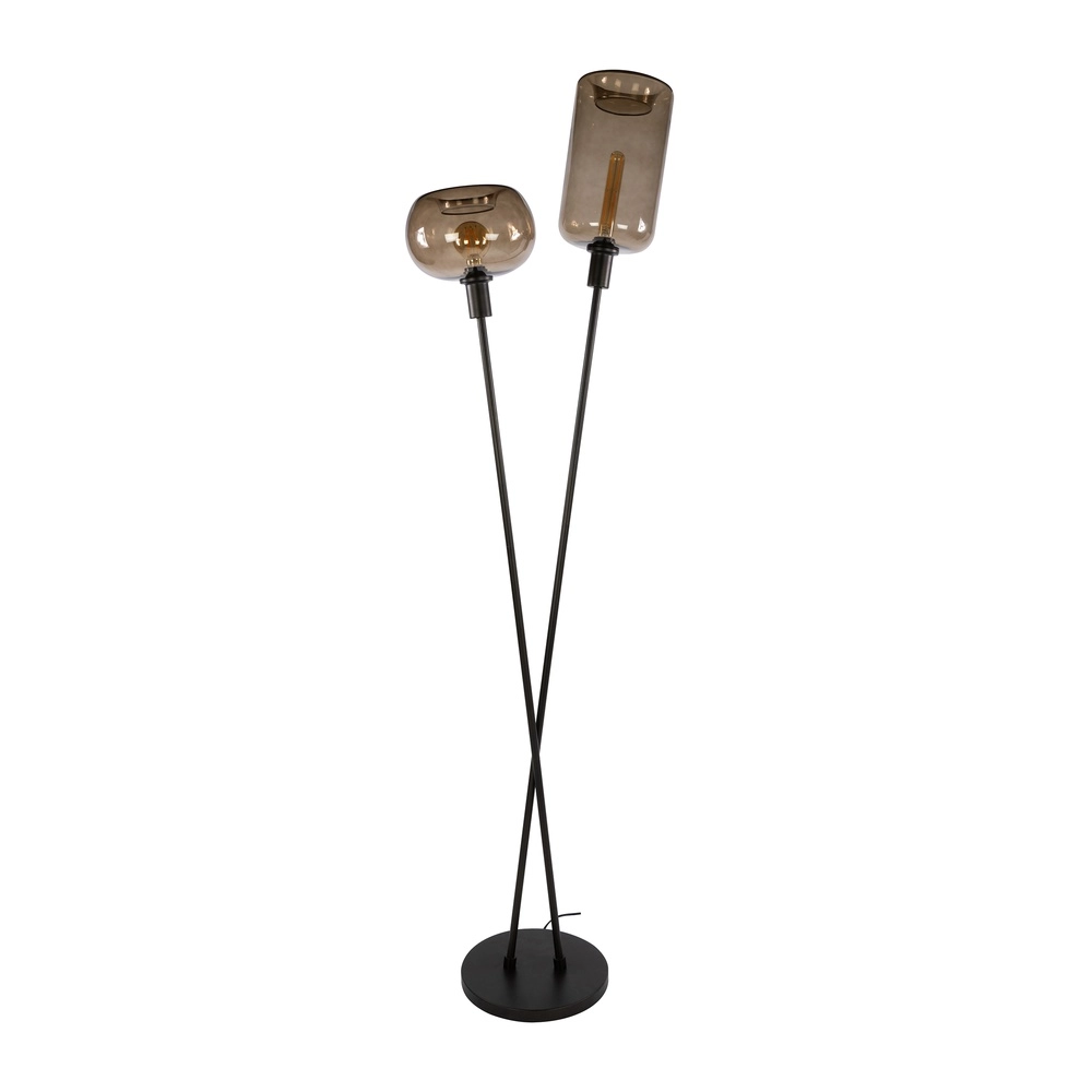 Moderne vloerlamp Serene sienna bruin Lyora 8716803514751