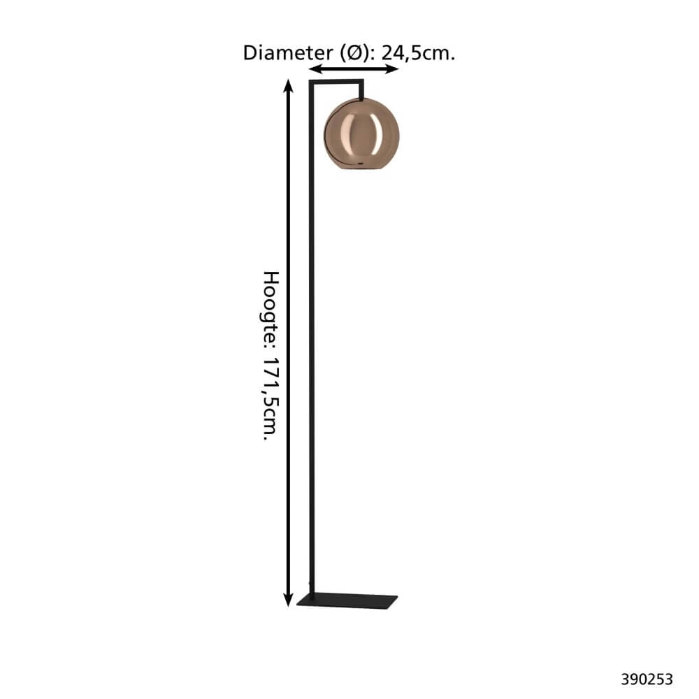 Design vloerlamp Cordoba zwart Stars of Light 9008606259830