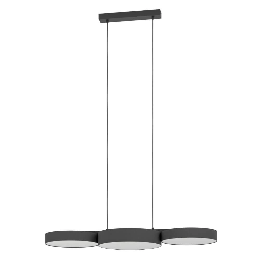 Led hanglamp Barbano-Z 3-lichts - zwart