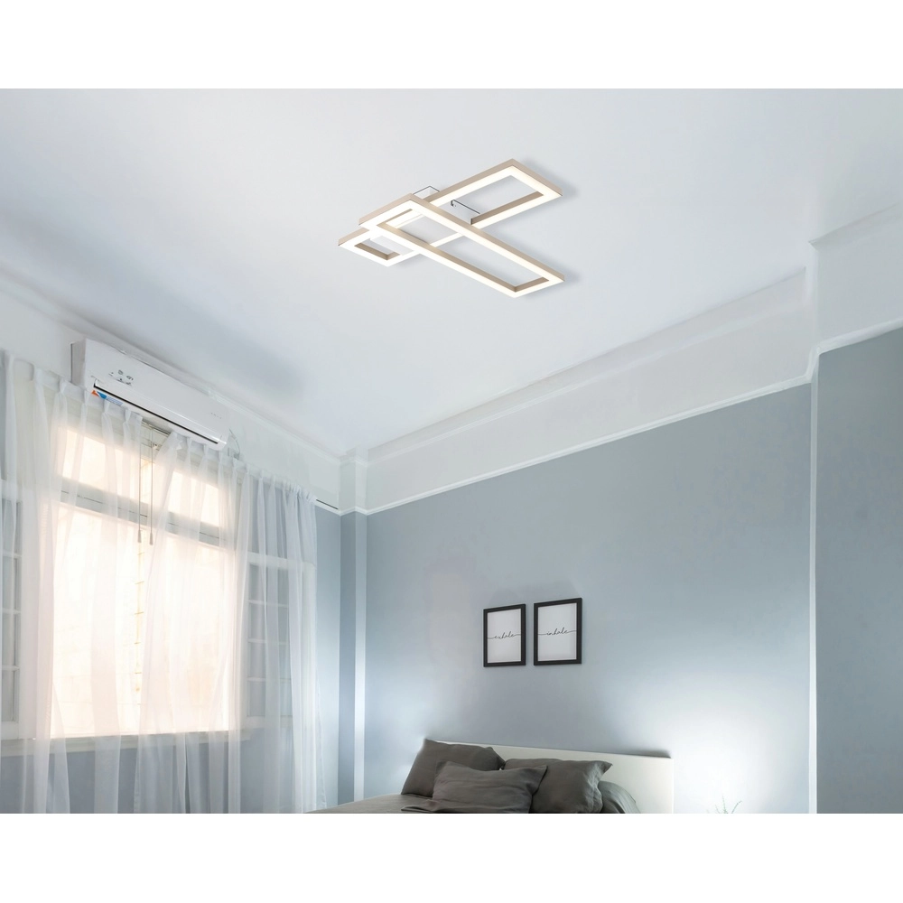 Moderne plafondlamp Wilton zand bruin 15,5cm Globo 9007371578801