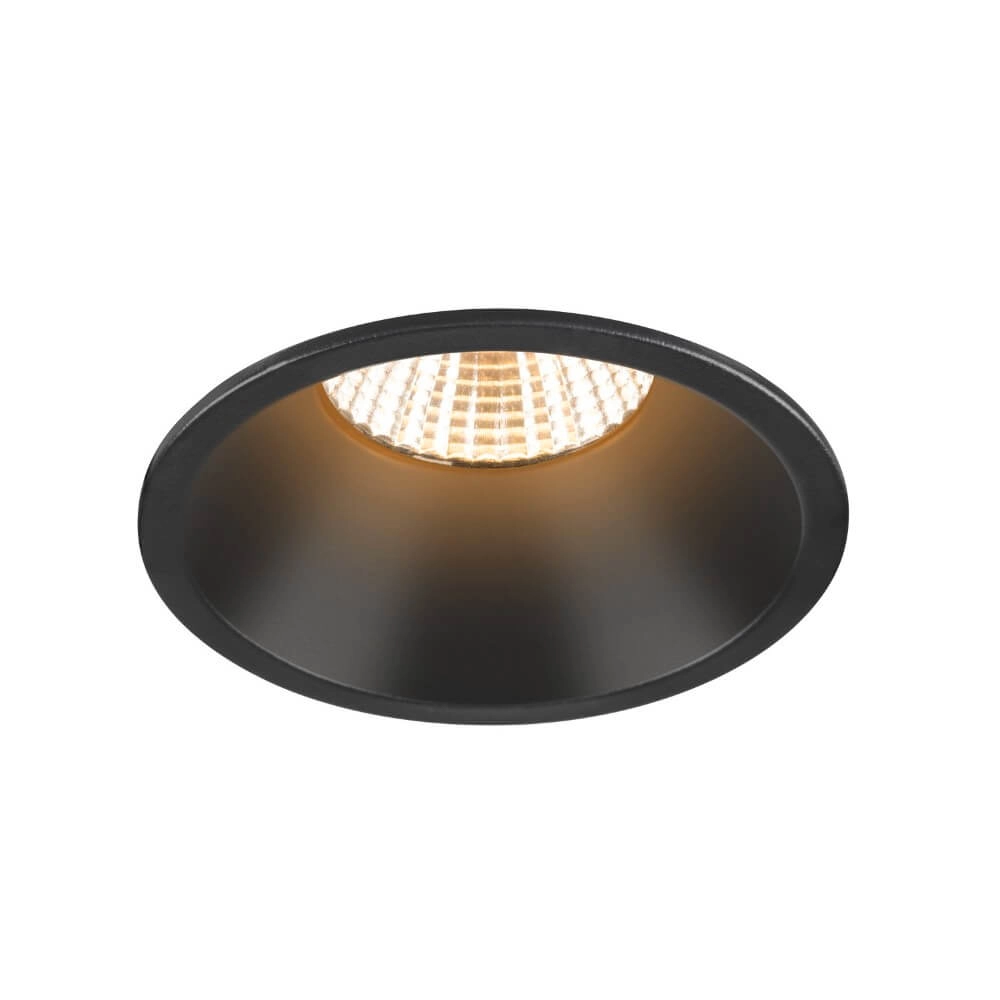 Inbouwring New Tria 75 rond zwart - verdiept - zonder fitting SLV 4024163278331
