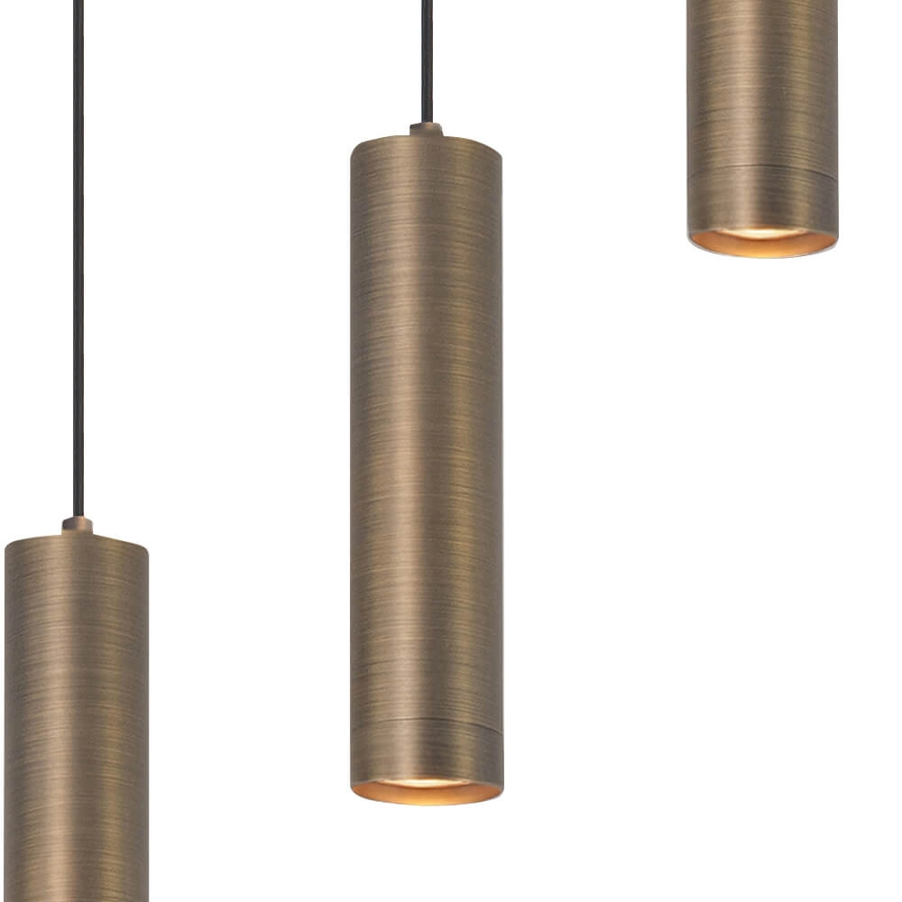 Eetkamer hanglamp Perugia brons - 8x GU10 Highlight 8718379046872