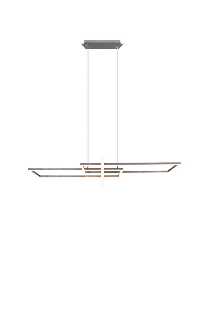 Led hanglamp Salinas 110cm metaalgrijs Trio 4017807487909