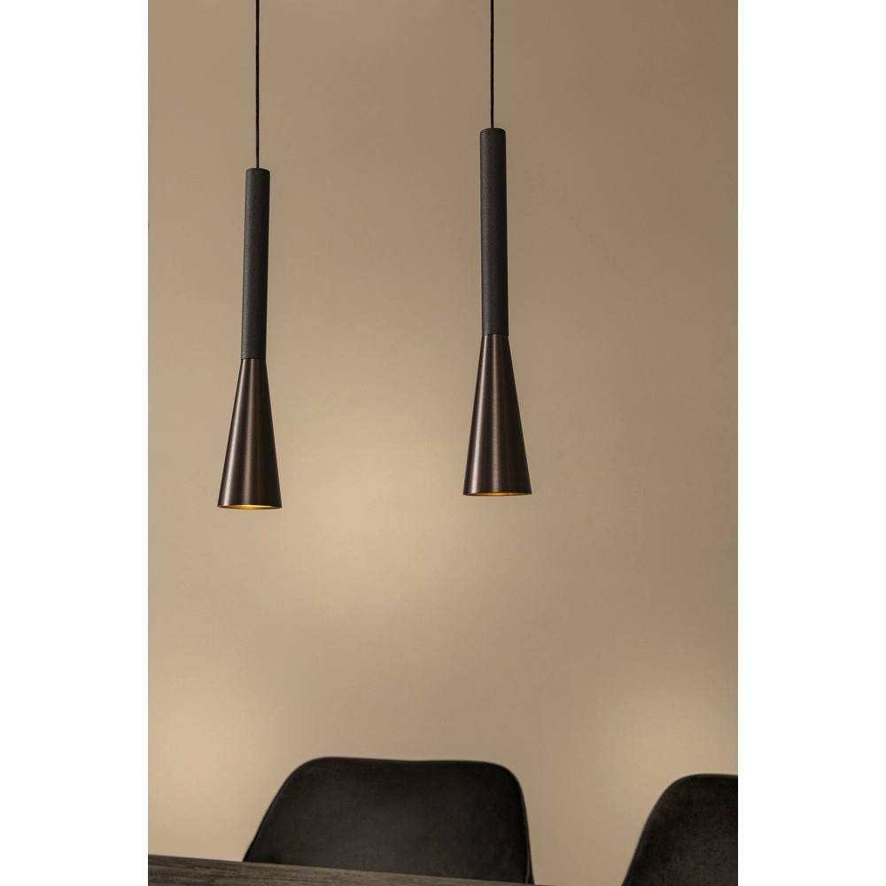 Design hanglamp Joakim 7-lichts koffie bruin Premium by Lucide 5411212242129