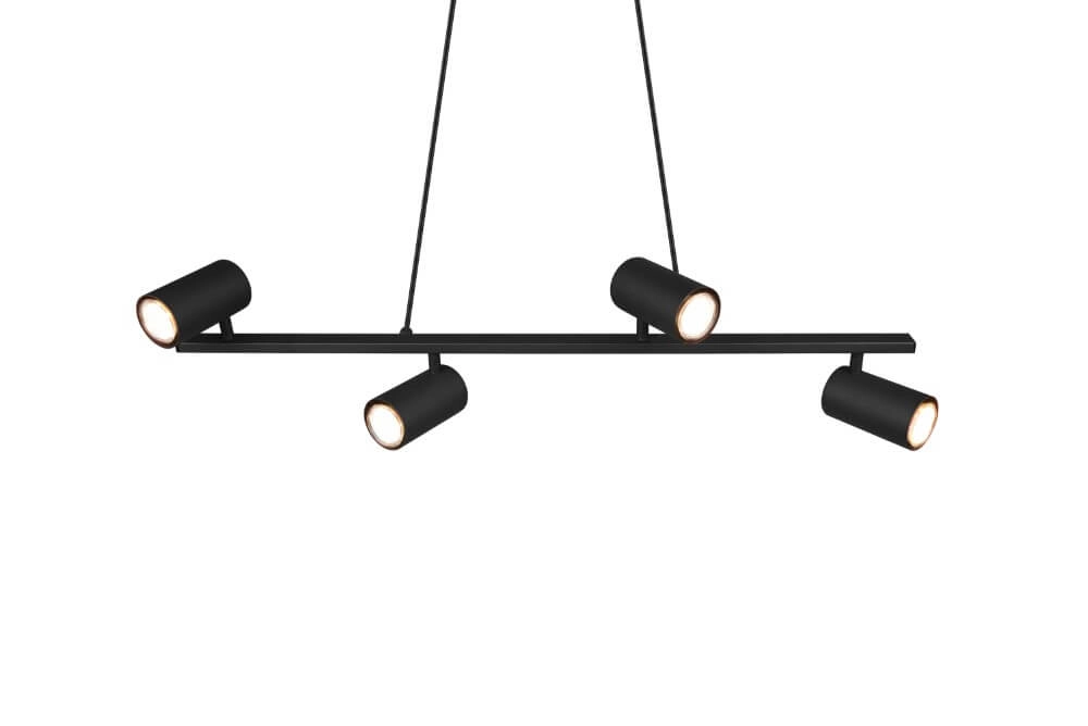 Hanglamp Marley 4x GU10 Zwart Trio 4017807523515