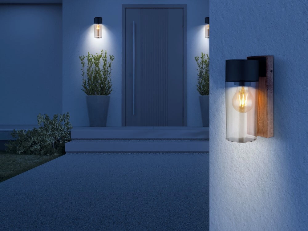 Hout look buitenlamp Etsi Globo 9007371444526