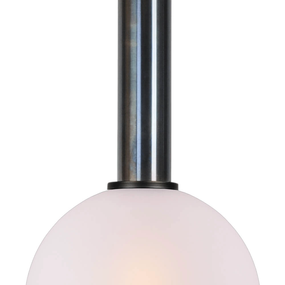 Hanglamp Ø 20cm Bella 2 Dappled oil met mat wit glas Masterlight 8718121334240