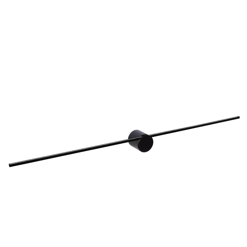 Strakke badkamer wandlamp Mizar IP44 90cm zwart