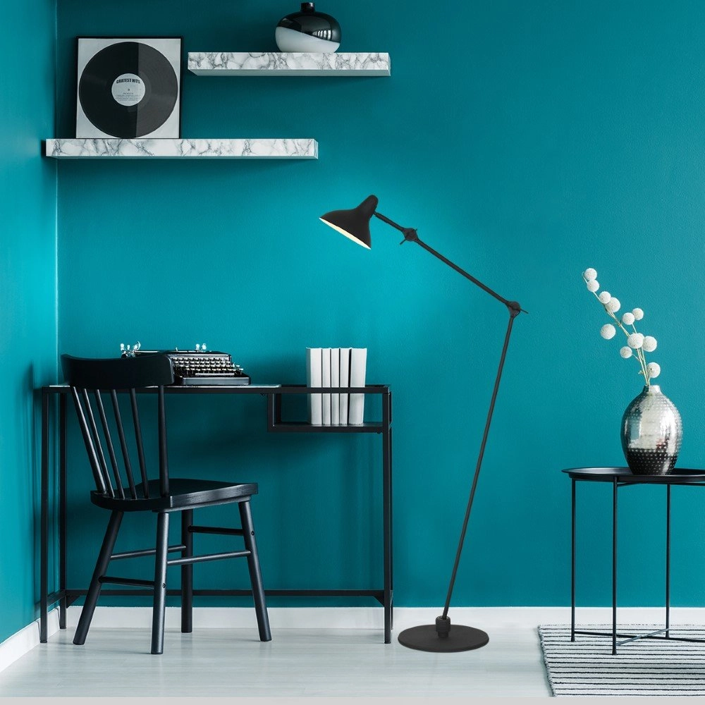 Zwarte leeslamp Kasket 105cm Steinhauer 8712746132779