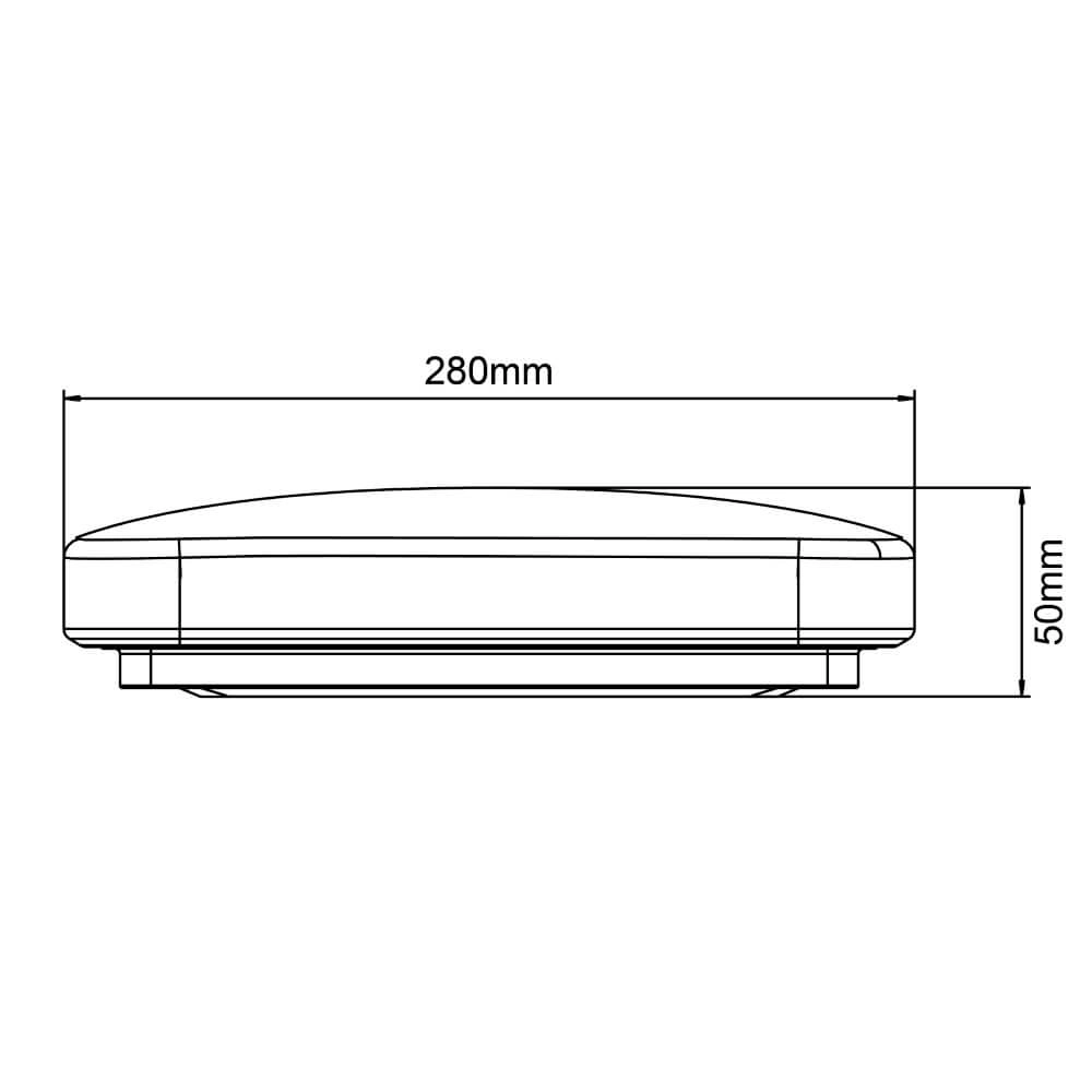 Plafondlamp Farica Starry 28cm - 4000K met sterrenfunctie Brilliant 4004353410451