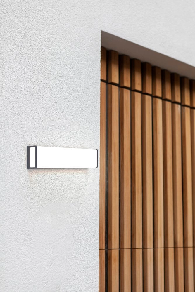 Antraciete wandlamp Doblo rechthoekig Lutec 6939412014296