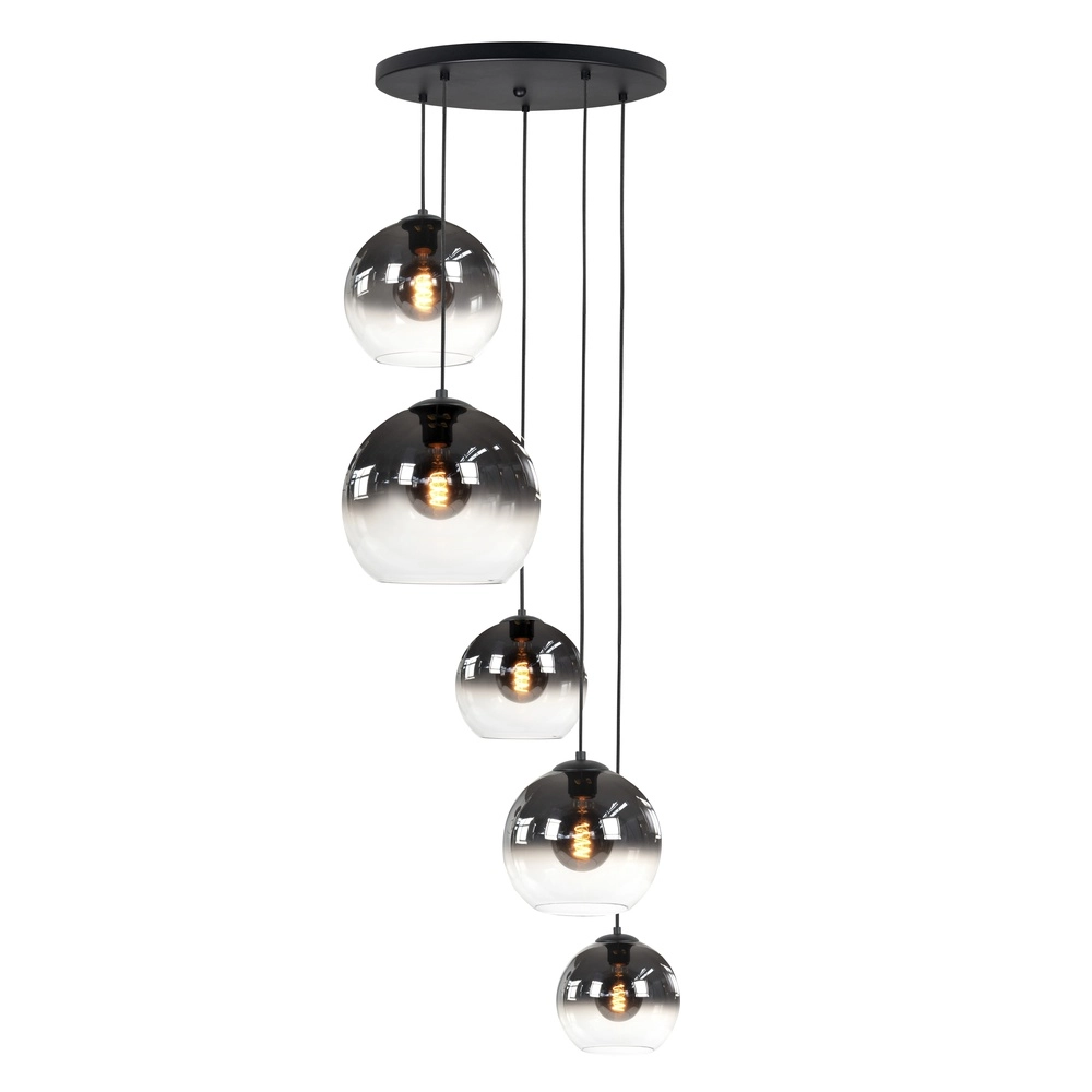 Hanglamp Fantasy 5 smoke en helder glas