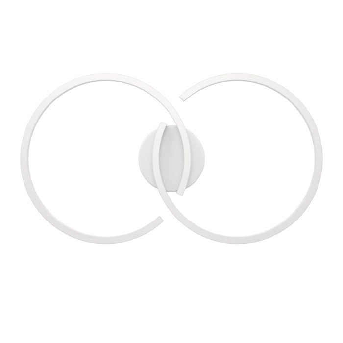 Witte led plafondlamp Amandolo 2-ringen Eglo 9008606275069