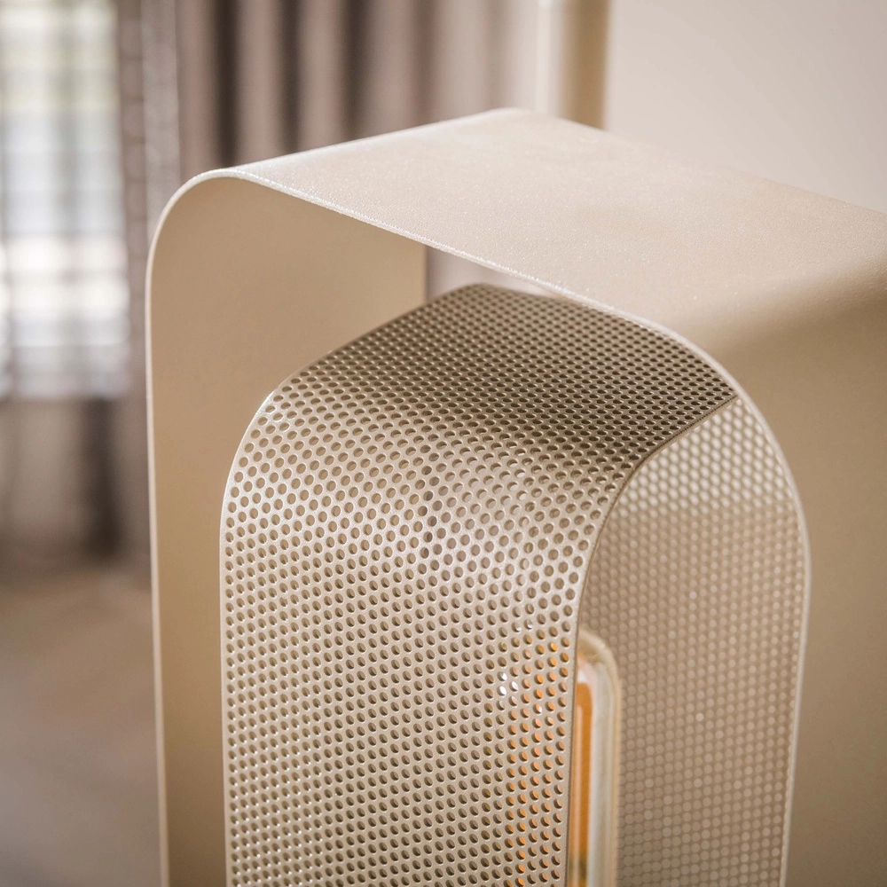 Unieke vloerlamp Mesh zand bruin Lyora 8716803515130