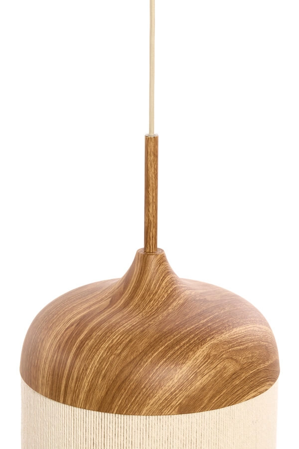 Hanglamp Dania lichte hout print Ø 16cm Light & Living 8717807743345