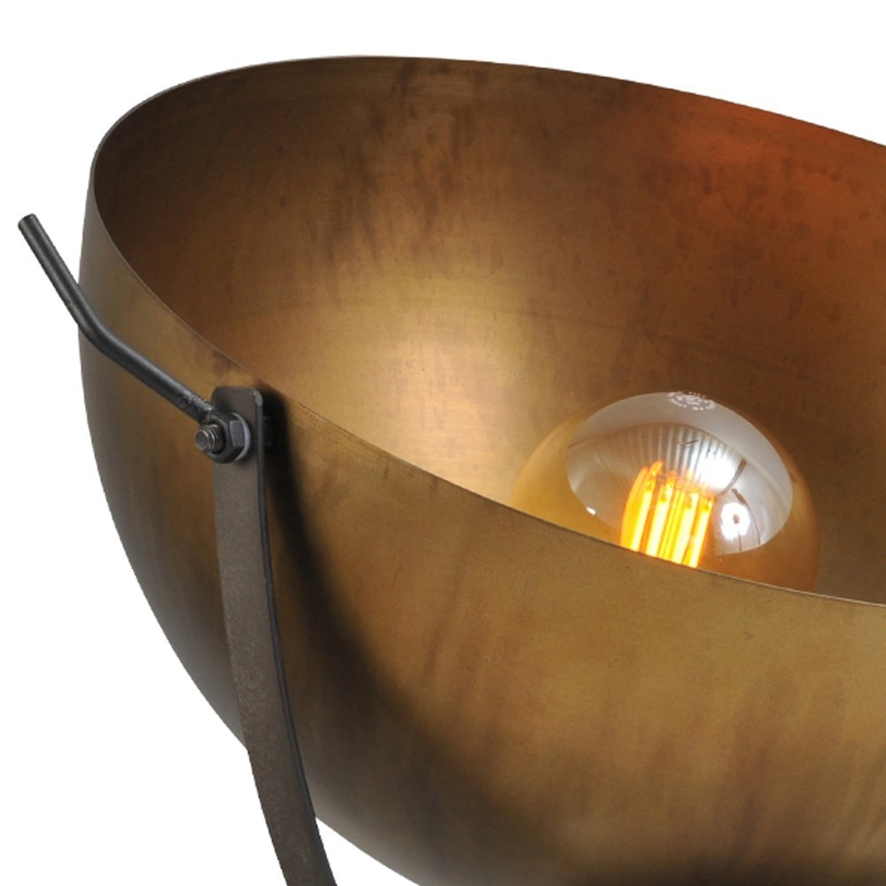 Antiek koperen staande lamp Industria Uplight 50 Masterlight 8718121236902