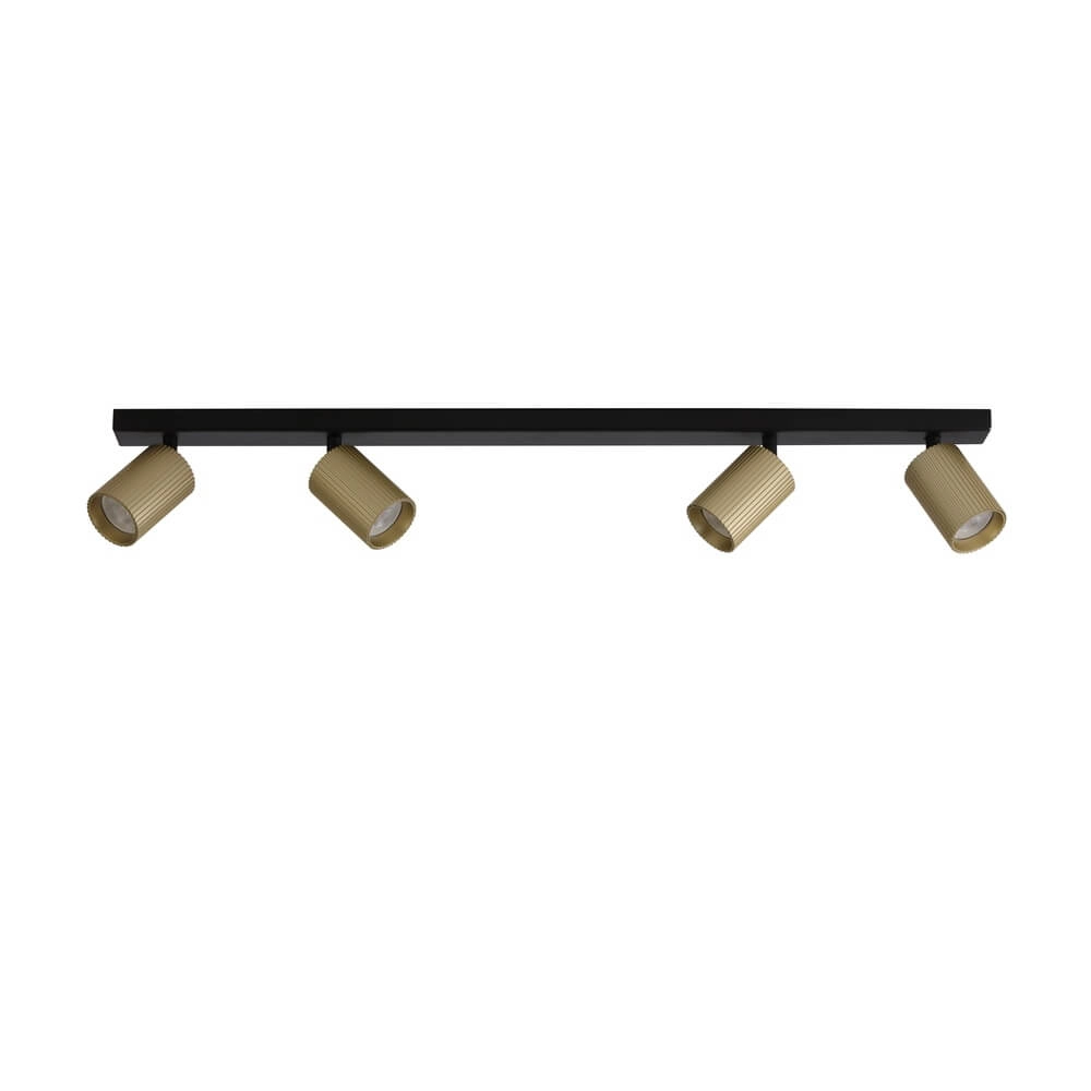 Ceiling spotlight Onis 4-light - gold with black Lyora 4255805301890