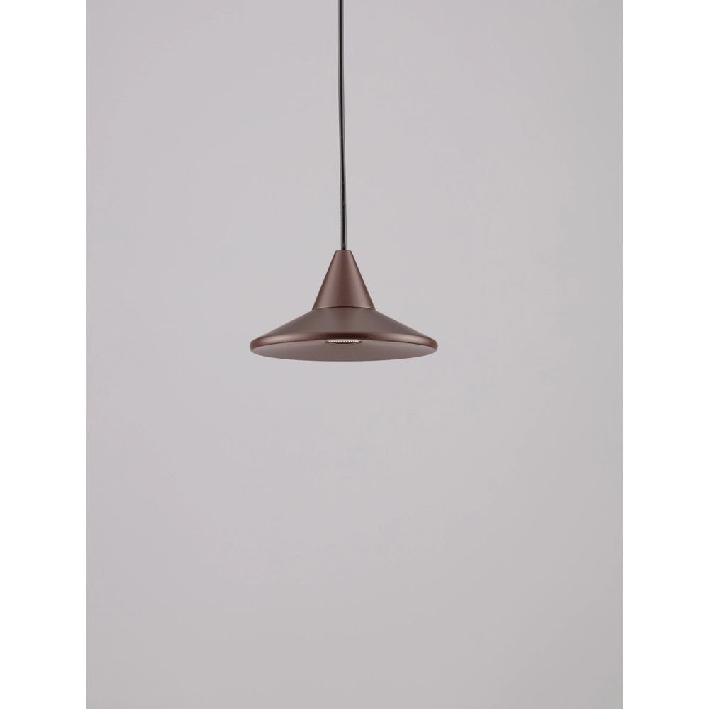 Hanglamp Dro strak design koffie bruin Lyora 5212017445353