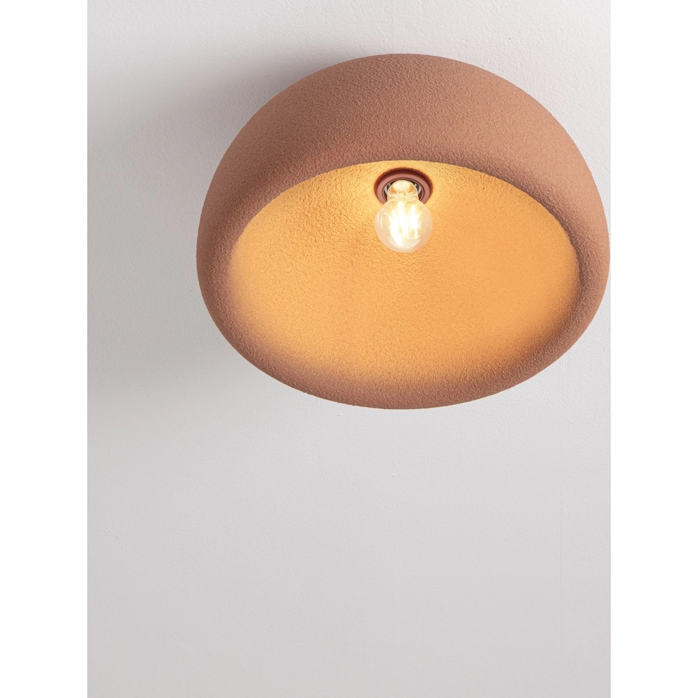 Moderne plafondlamp Davo terracotta Ø 43cm Lyora 5212017495709
