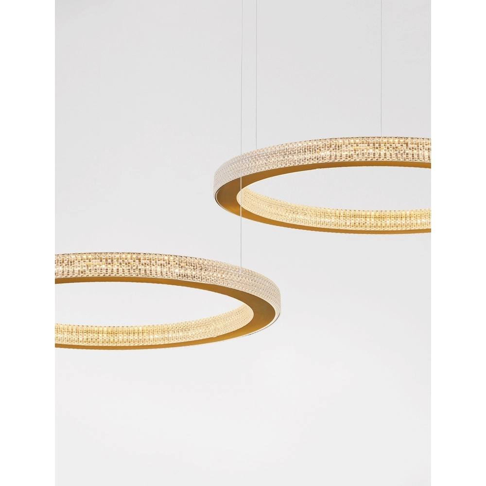 Hanglamp Fiore goud Ø 60cm Lyora 5212017424136
