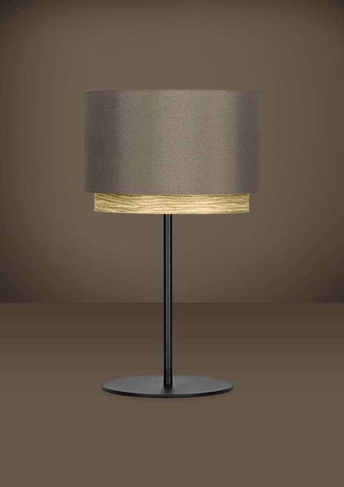 Tafellamp Marchena cappucino met hout - Ø 32cm Stars of Light 9008606240081