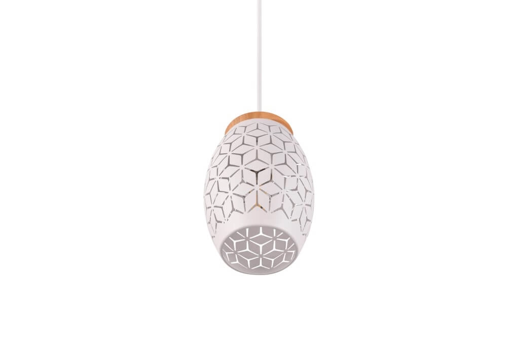 Witte hanglamp Bidar design Trio 4017807574913