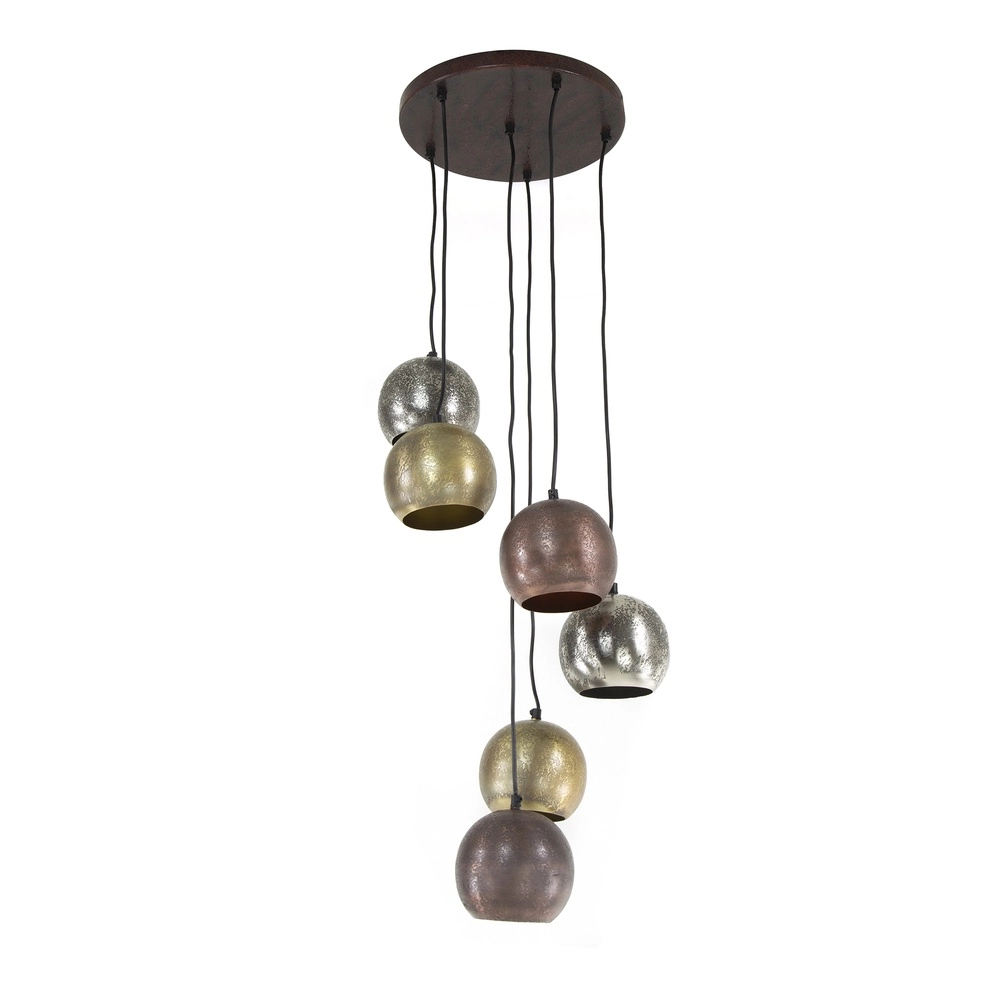Industriële hanglamp Bol 6x E27 Lyora 8716803511279