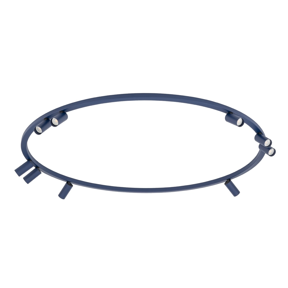 Cirkel opbouwspots Fourty 9x GU10 - donker blauw Lyora 5903139119535