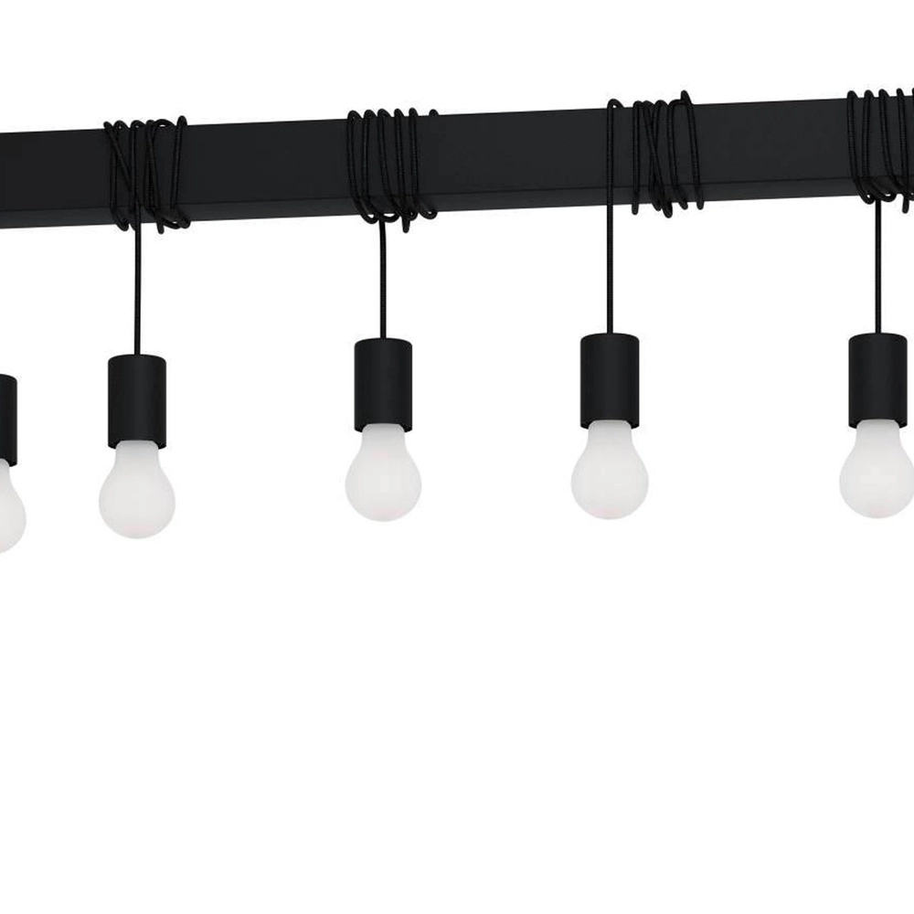 9-lichts hanglamp Townshend-B zwart - eettafel Eglo 9002759399399